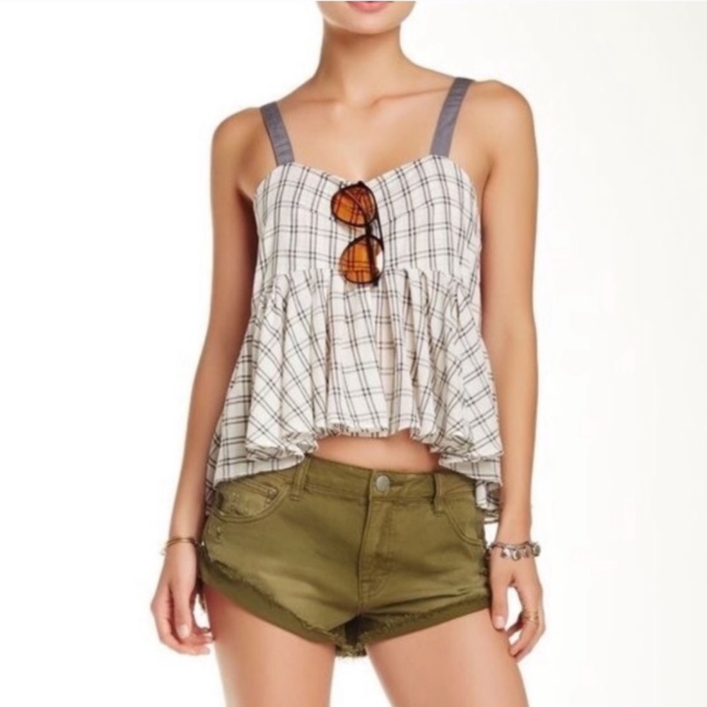 Army green FP mini shorts 27